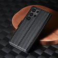 Θήκη με πτερύγιο για Samsung Galaxy S23 Ultra, Carbon LC.IMEEKE, μαύρη
