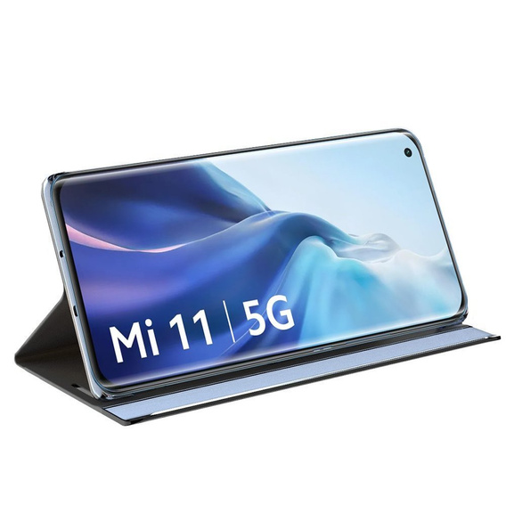 Η αναδιπλούμενη θήκη για το Xiaomi Mi 11, Side View, ροζ