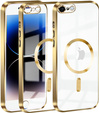 Θήκη για iPhone 7 Plus / 8 Plus, Electro MagSafe, χρυσή + Γυαλί για την οθόνη