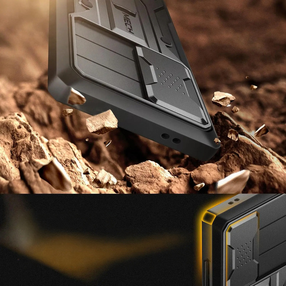 Ανθεκτική θήκη για Samsung Galaxy S25 Ultra – Tongate MECH Series Clip, Μαύρο