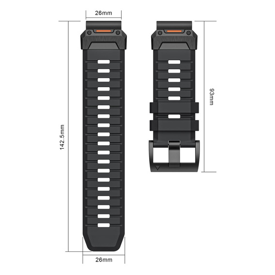 Λουράκι σιλικόνης QuickFit για Garmin Fenix 26mm