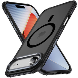 Ματ θήκη για iPhone Air, θωρακισμένη, για MagSafe, καπνιστή με μαύρες πλευρές