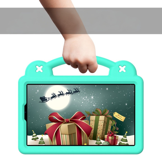 Παιδική θήκη για Samsung Galaxy Tab A9, Cute Patterns, με βάση, πράσινη