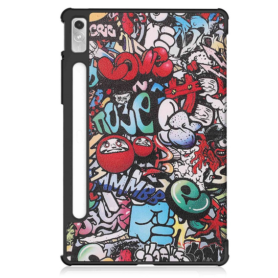 Θήκη για Lenovo Tab P11 Pro Gen 2 TB132FU TB132XU 11.2", με πτερύγιο, graffiti