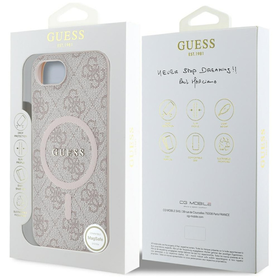 Θήκη Guess HC MagSafe PU 4G Ring Classic Logo για iPhone 16e