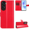 Θήκη με πτερύγιο για Honor 90 Lite 5G, Crazy Horse Wallet, κόκκινη