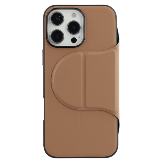 Θήκη X-LEVEL για iPhone 16 Pro, Magnetic Card Holder, καφέ
