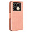 Θήκη με πτερύγιο για Infinix Note 40 Pro, Card Slot, ροζ