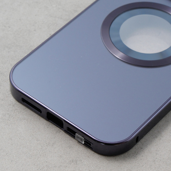 Θήκη για iPhone 13 Pro Max, Dual Glass, για Magsafe, μωβ