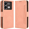 Θήκη με πτερύγιο για Infinix Zero 30 5G, Card Slot, ροζ