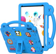 Παιδική θήκη για iPad 10.2" 2021/2020/2019 (9/8/7 gen.) / Air 10.5" 2019 (3 gen.), Cute Patterns, με βάση, μπλε