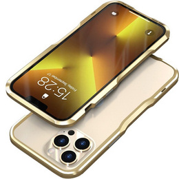 Θήκη LUPHIE για iPhone 13 Pro Max, Armor Bumper, χρυσή