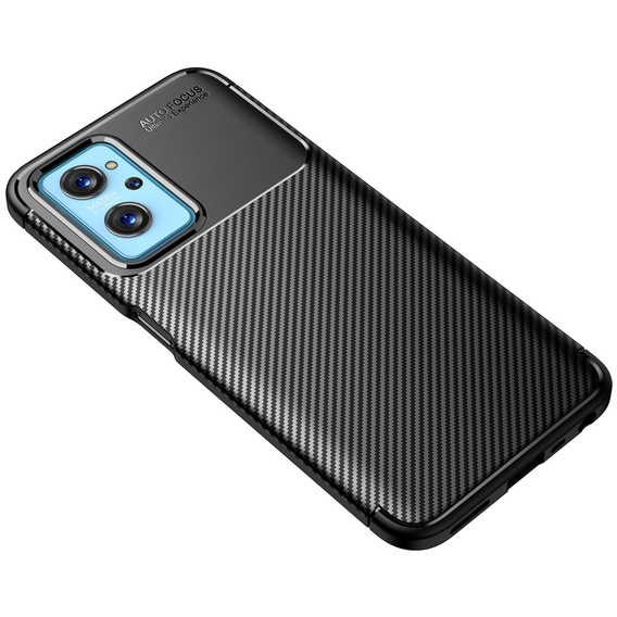 Θήκη για Realme 9i / Oppo A96 / Oppo A36, Carbon Gel, μαύρη