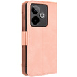 Θήκη με πτερύγιο για Realme GT 7 / 7T, Card Slot, ροζ