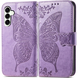 Θήκη με πτερύγιο για Samsung Galaxy S25 FE, Butterfly, μωβ