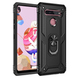 θωρακισμένη θήκη για LG K51S, Nox Case Ring, μαύρη