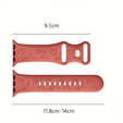 Λουράκι σιλικόνης για Apple Watch 1/2/3/4/5/6/7/8/9/SE 38/40/41/mm
