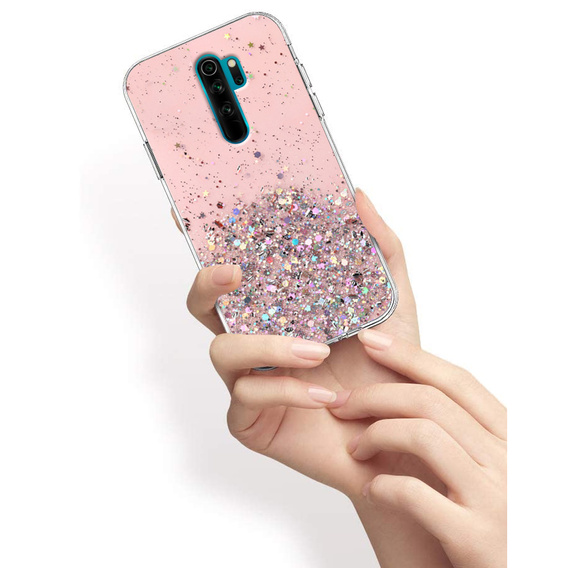 Θήκη για Xiaomi Redmi Note 8 Pro, Glittery, ροζ