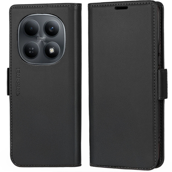 Θήκη με καπάκι ERBORD Glossy Litchi για Xiaomi Redmi Note 15 5G