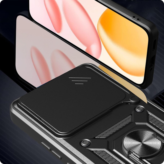 Θήκη για Honor 400 Pro 5G, CamShield Slide, μαύρη