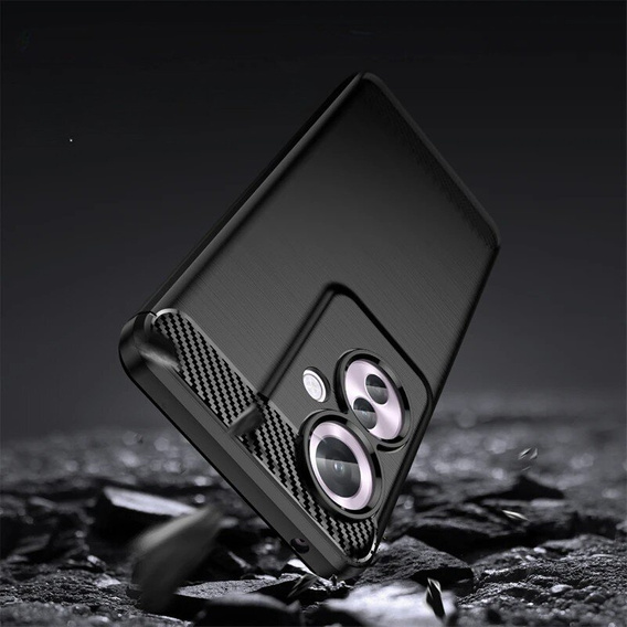 Θήκη για Oppo Reno 11F 5G, Carbon, μαύρη