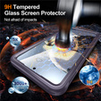Θήκη για Samsung Galaxy S25 FE, Shockproof, με γυαλί, για MagSafe, μωβ