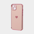 Θήκη για Apple iPhone 13, Electro heart, ροζ rose gold