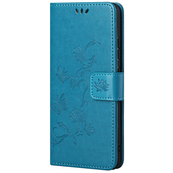 Θήκη με πτερύγιο για Samsung Galaxy M23, Butterfly, μπλε