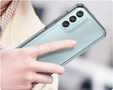 Θήκη για Samsung Galaxy M15 5G, Fusion Hybrid, διαφανής / μαύρη