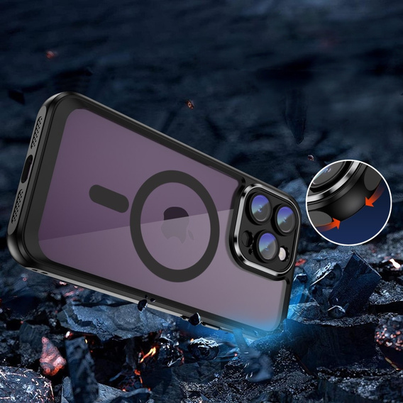 Θήκη για iPhone 14 Pro Max, ERBORD Impact Guard, MagSafe, μαύρη