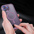 Θήκη για iPhone 14 Pro Max, ERBORD Impact Guard, MagSafe, μωβ