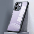 Θήκη για Oppo Reno 14F, ενισχυμένη, διαφανής με μαύρες πλευρές