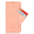 Θήκη με πτερύγιο για Xiaomi Poco F7 Pro, Card Slot, ροζ