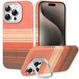 Θήκη για iPhone 15 Pro Max, Πλαίσιο Kickstand, για MagSafe, Sunset Orange