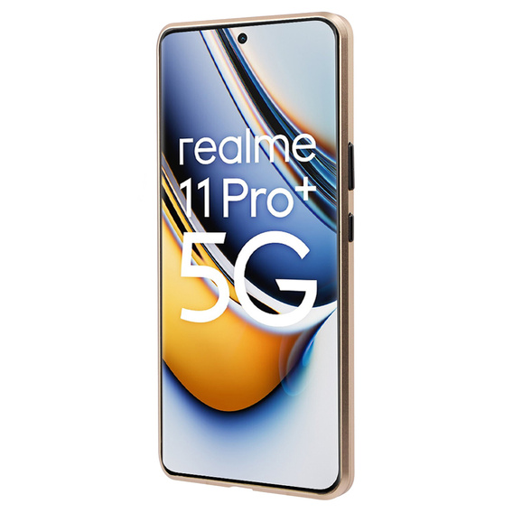 θήκη για το Realme 11 Pro 5G / Pro+ 5G, Magnetic Dual Glass, χρυσή