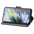 Θήκη με πτερύγιο για Motorola Moto G15 / Motorola Moto G15 Power, Butterfly, μαύρη