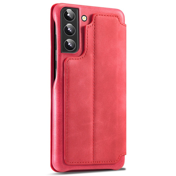 Θήκη με πτερύγιο για Samsung Galaxy S22+ Plus 5G, LC.IMEEKE, κόκκινη