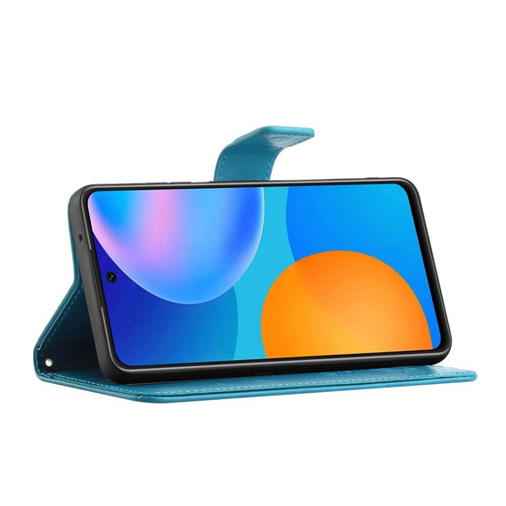 Θήκη με πτερύγιο για Xiaomi Redmi Note 10 5G / Poco M3 Pro 4G/5G, Butterfly, μπλε