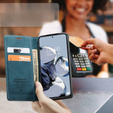 θήκη CASEME για Xiaomi 12T / 12T Pro, Leather Wallet Case, τυρκουάζ