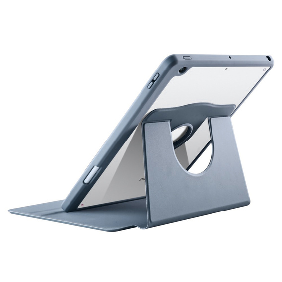 Θήκη για iPad 10.2" 2021/2020/2019 (9/8/7 gen.), με υποδοχή γραφίδας, περιστρεφόμενη κατά 360°, μωβ