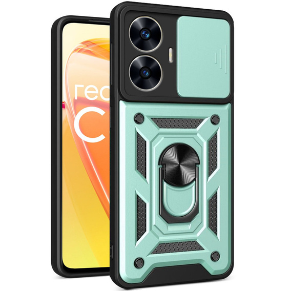 Θήκη για Realme C55, CamShield Slide, πράσινο