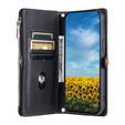 Θήκη με πτερύγιο για Xiaomi Redmi 14C / Xiaomi Poco C75, Wallet Zipper Pocket, μαύρη