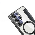 Θήκη με πτερύγιο για Samsung Galaxy S25 Ultra, RFID Wallet MagSafe CamShield, μαύρη