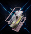 Θωρακισμένη θήκη για Samsung Galaxy S24, Dexnor Full Body (Two Frames), ροζ