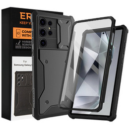 Θήκη για Samsung Galaxy S24 Ultra, ERBORD Rugged MagSafe Case, μαύρο (δύο πλαίσια)