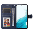 Θήκη με πτερύγιο για Samsung Galaxy A34 5G, Leather Wallet, σκούρο μπλε