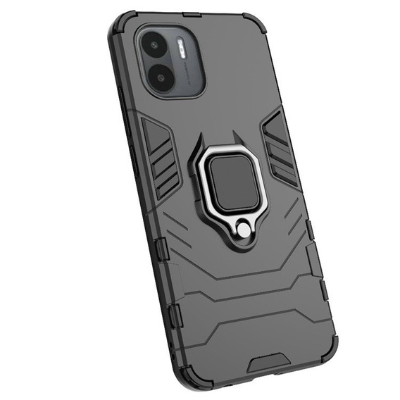 Θήκη για Xiaomi Redmi A1 4G / A2 4G, Kickstand Ring, μαύρη