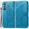 Θήκη με πτερύγιο για Motorola Edge 30, Butterfly, μπλε