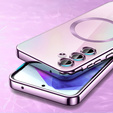 Θήκη για Samsung Galaxy A15 4G/5G, Electro MagSafe, ροζ + Γυαλί για την οθόνη