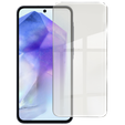 Θήκη για Samsung Galaxy A35 5G, Fusion Hybrid, με προστασία κάμερας, διαφανής / μαύρη